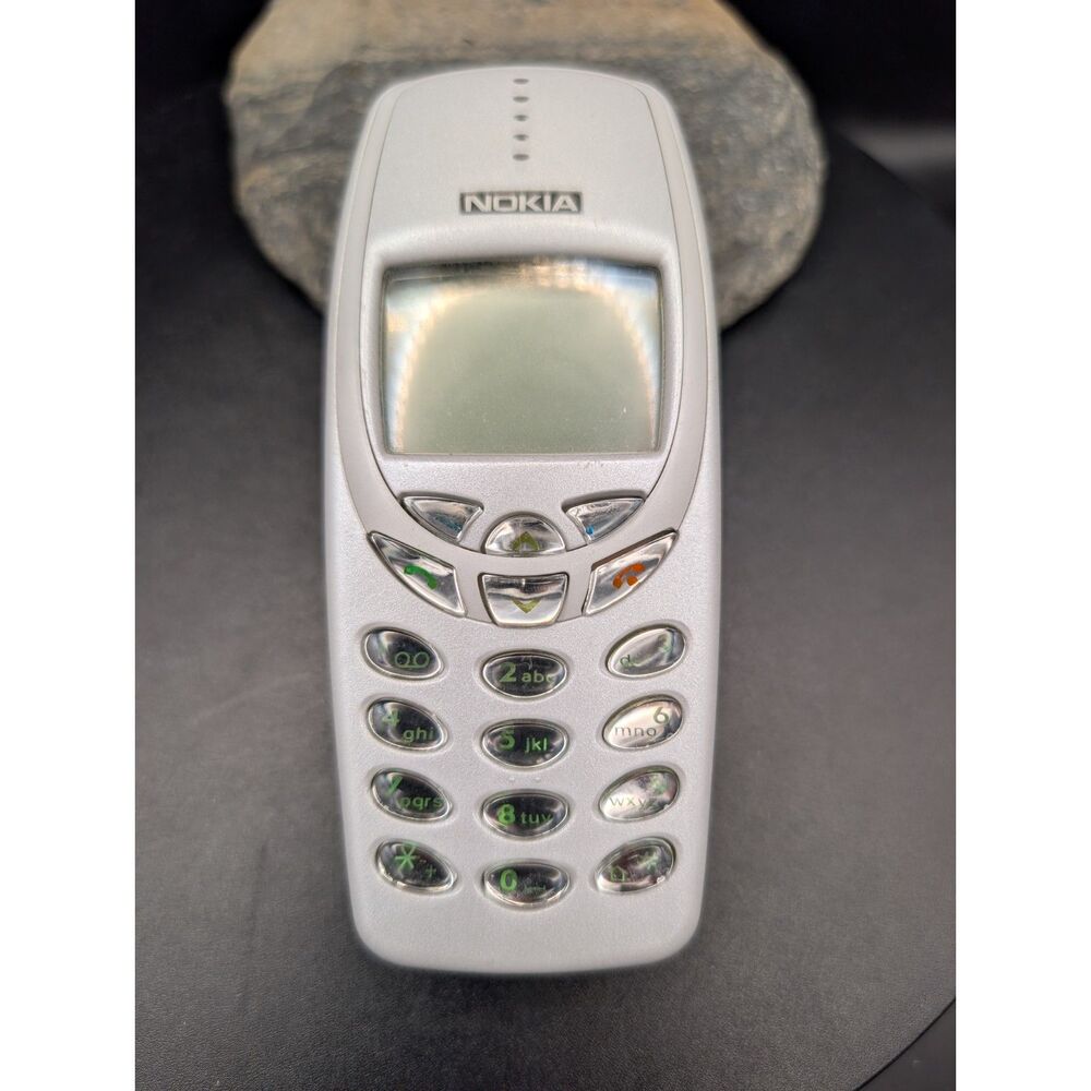 Nokia 3360 • Clear Back + Clear Battery • Not Tested • As‑Is